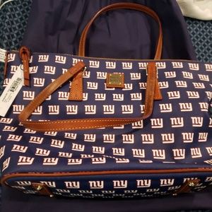 Dooney and Bourke NY Giants Zip Top Shopper